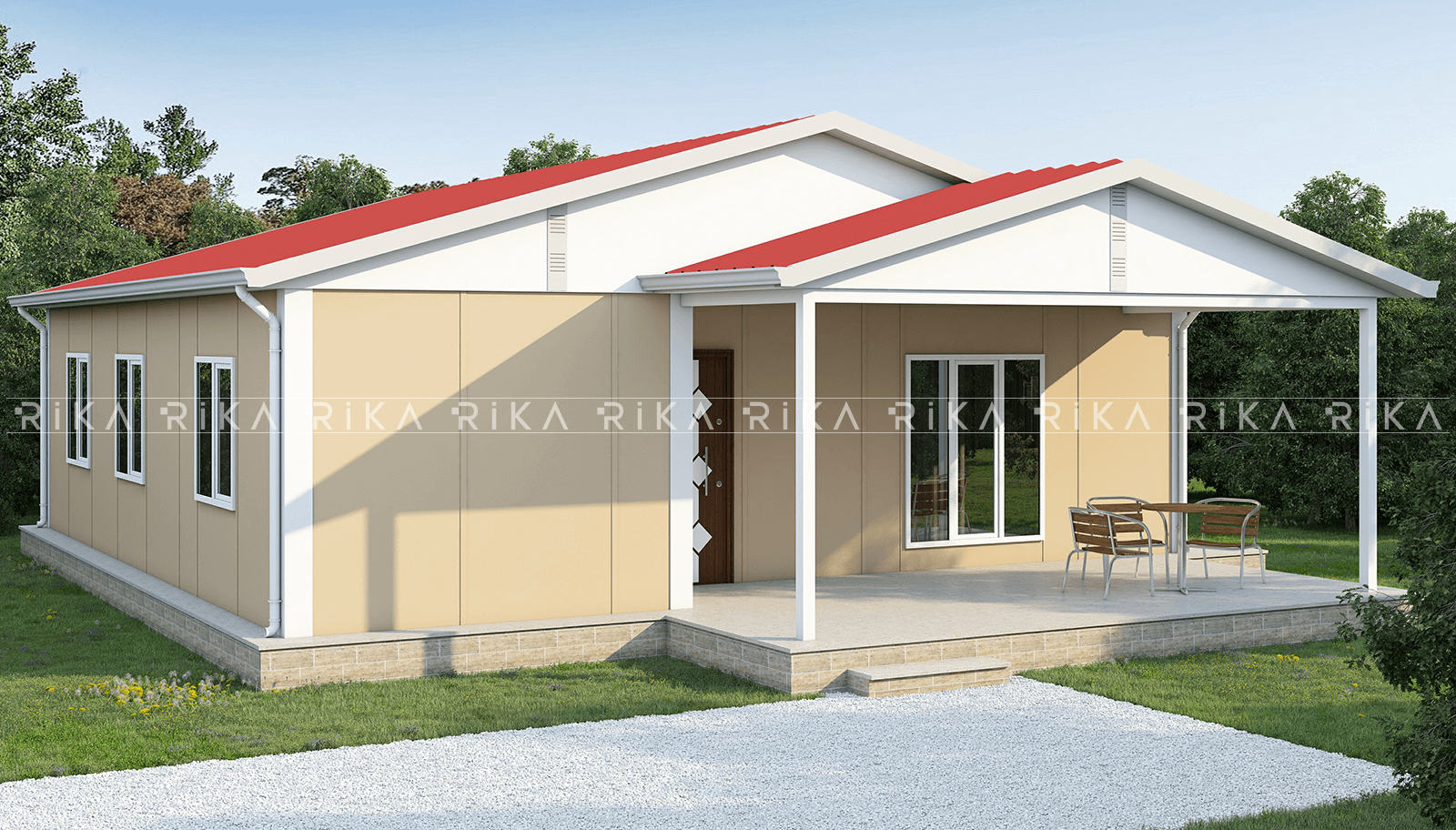 100 m2 Tek Katlı Prefabrik Ev