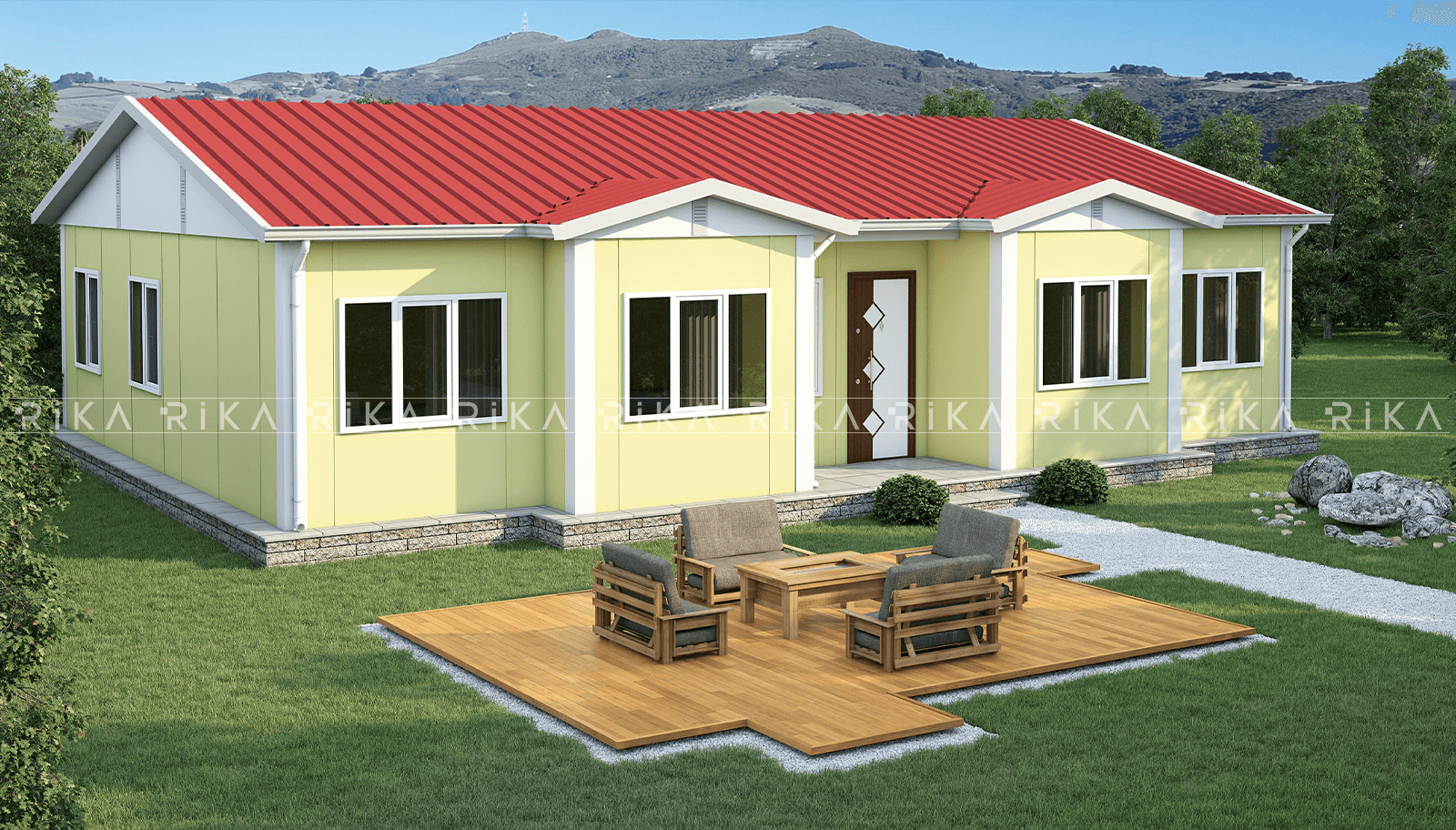 110 m² Single Story Prefabricated House