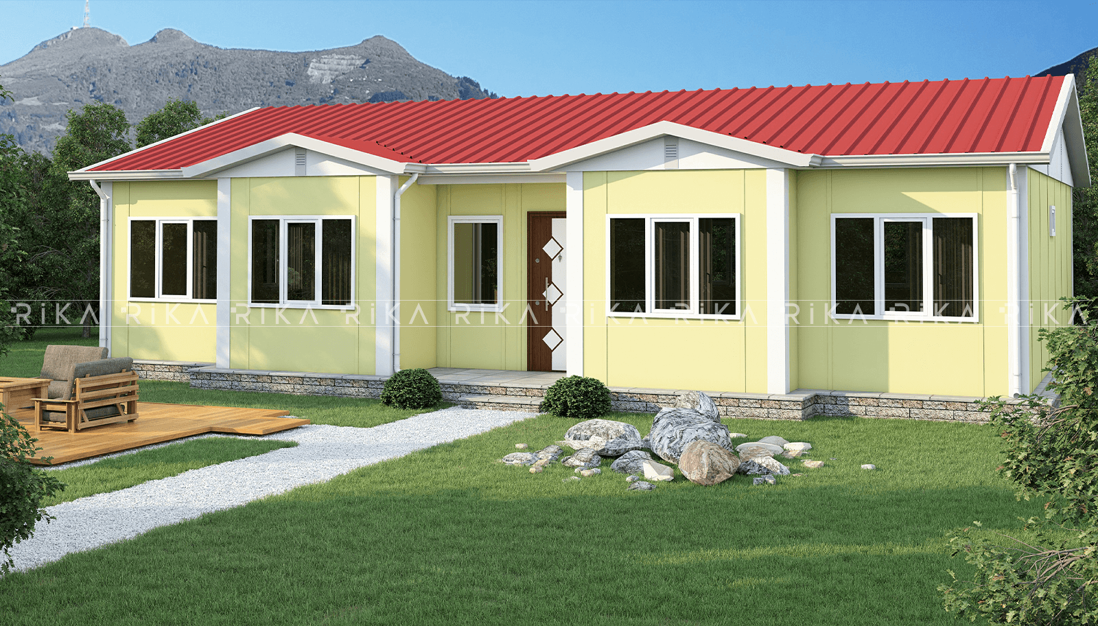 110 m² Single Story Prefabricated House
