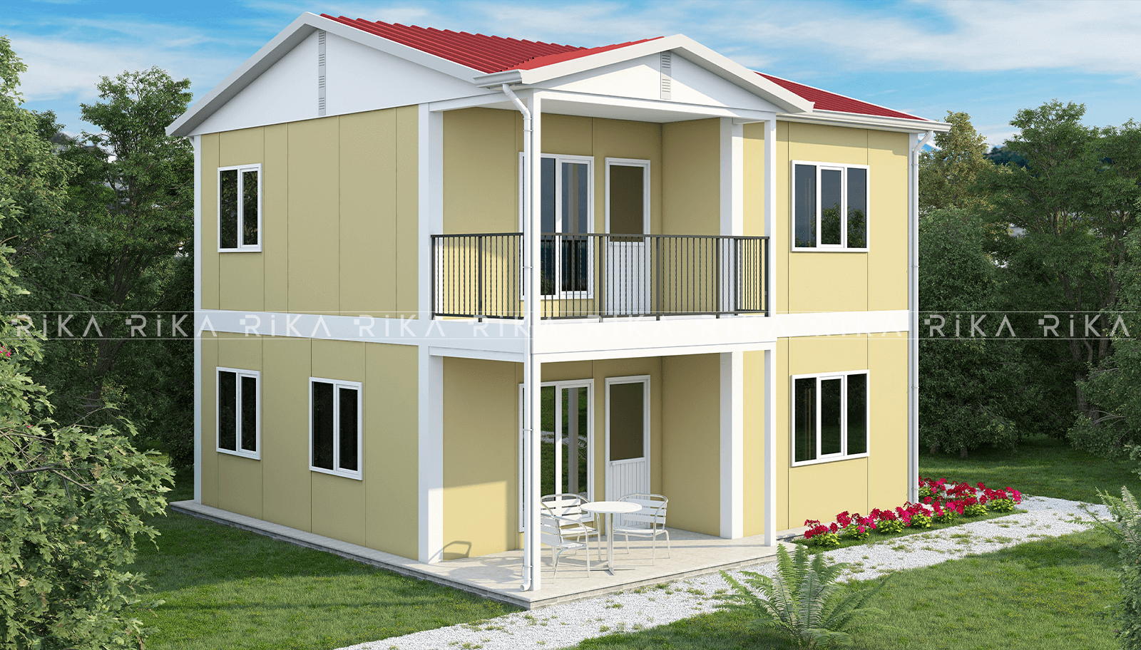 120 m² Two Story Prefabricated House