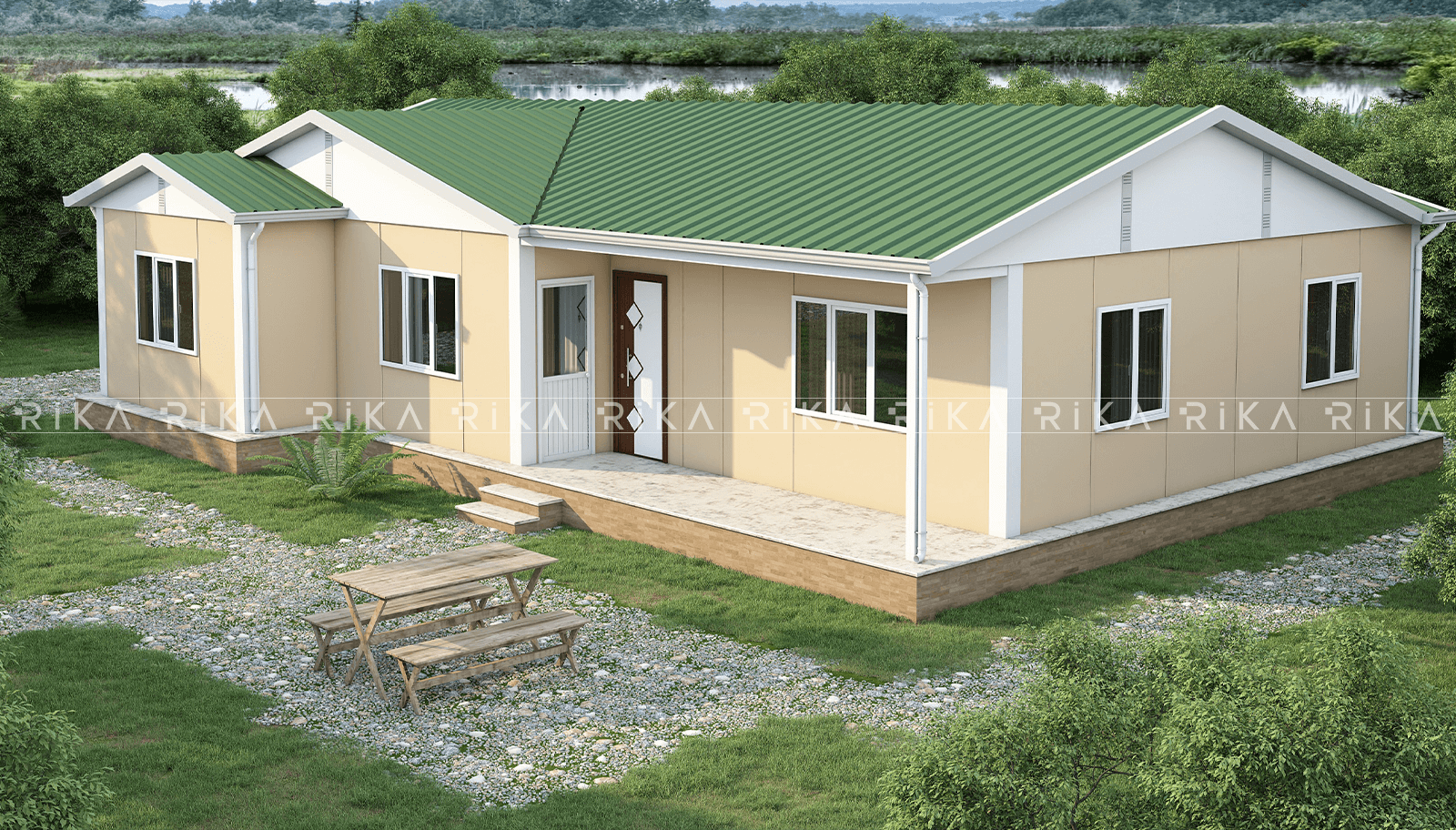 120 m² Single Story Prefabricated House