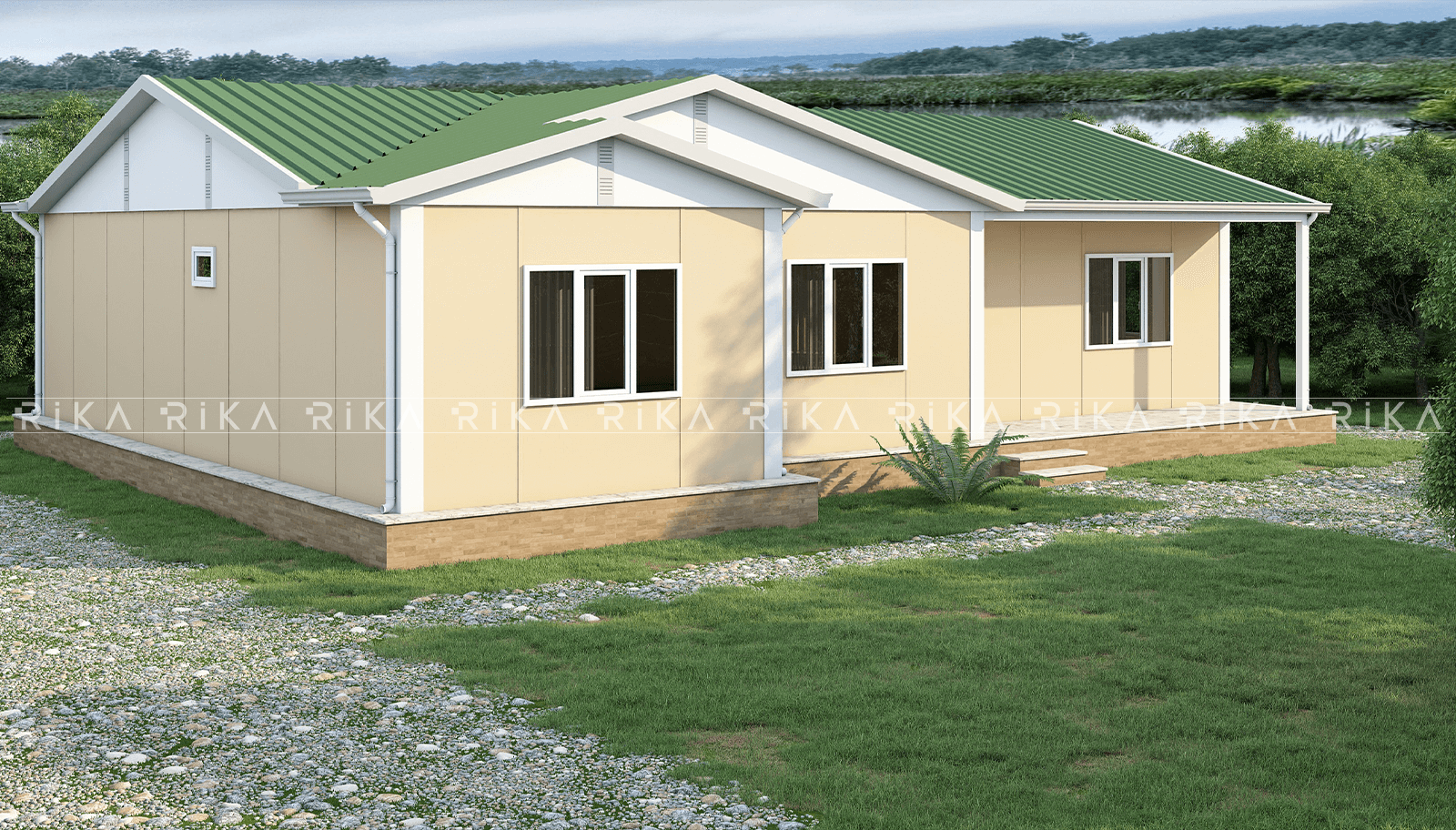 120 m² Single Story Prefabricated House