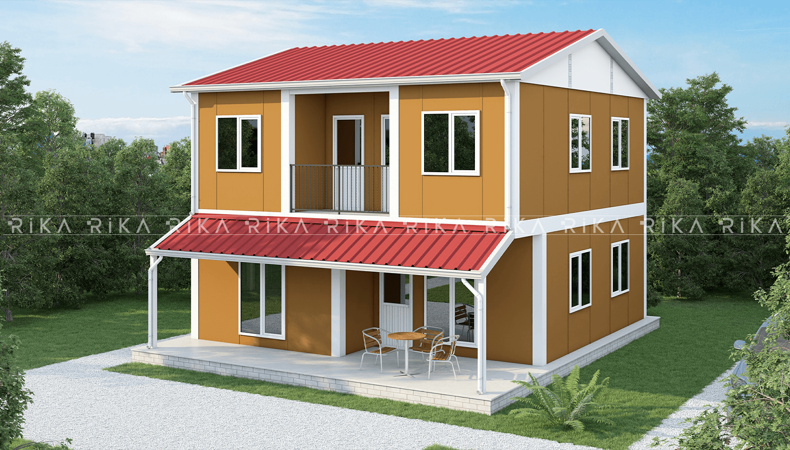 130 m² Two Story Prefabricated House