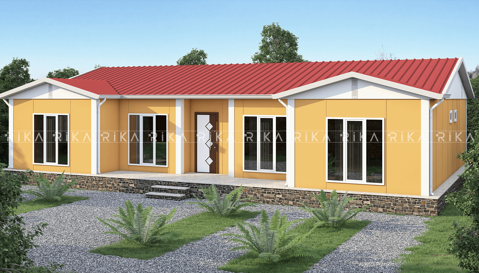 130 m² Single Story Prefabricated House