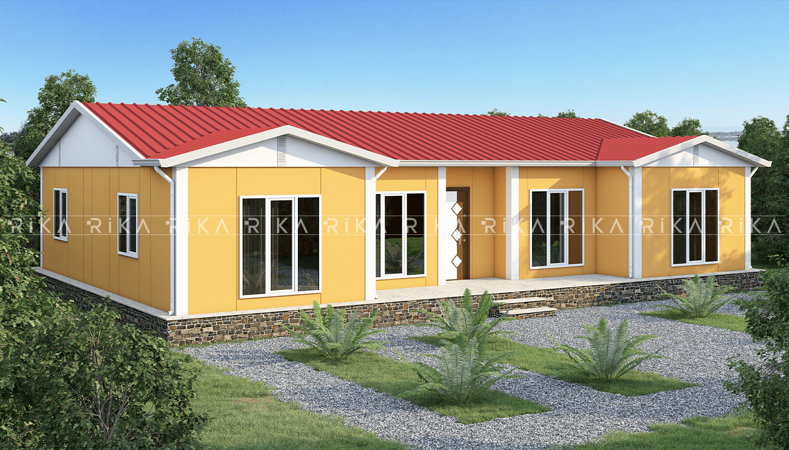 130 m² Single Story Prefabricated House