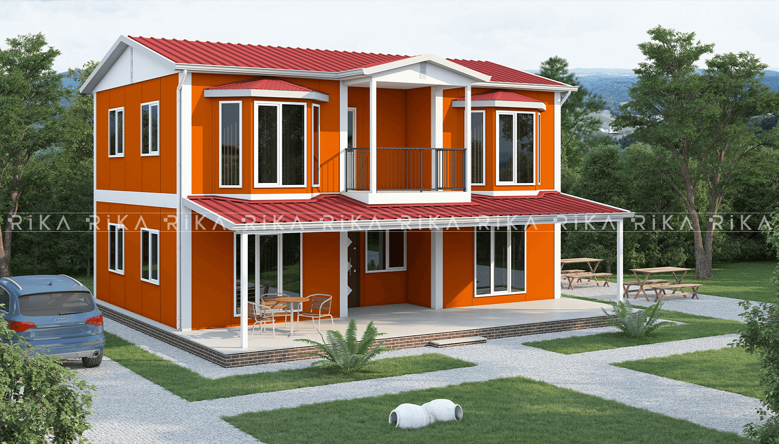 170 m² Two Story Prefabricated House