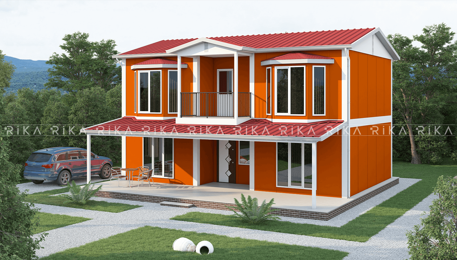 170 m² Two Story Prefabricated House