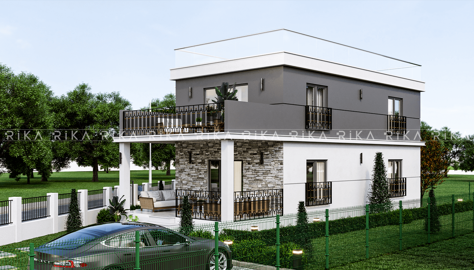 250 m2 Çift Katlı Betonarme Villa