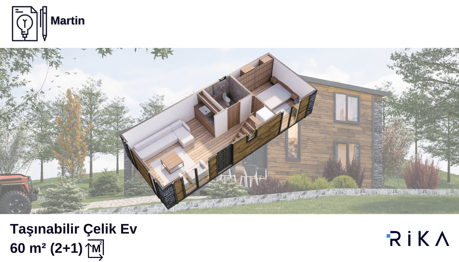 60 m2 Martin Modül Ev