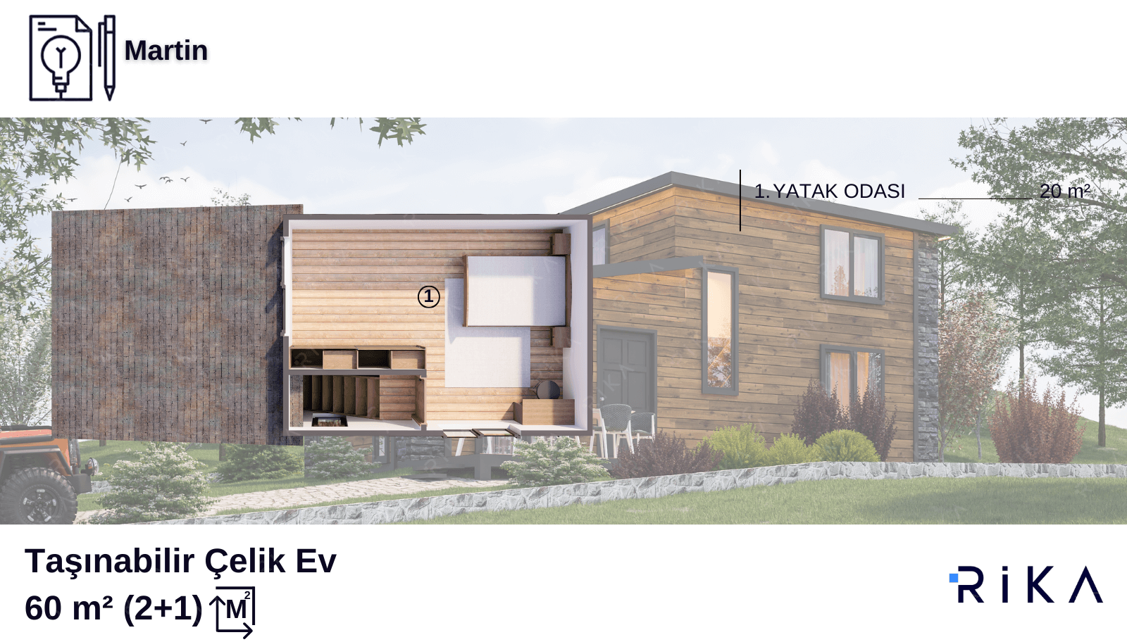 60 m2 Martin Modül Ev