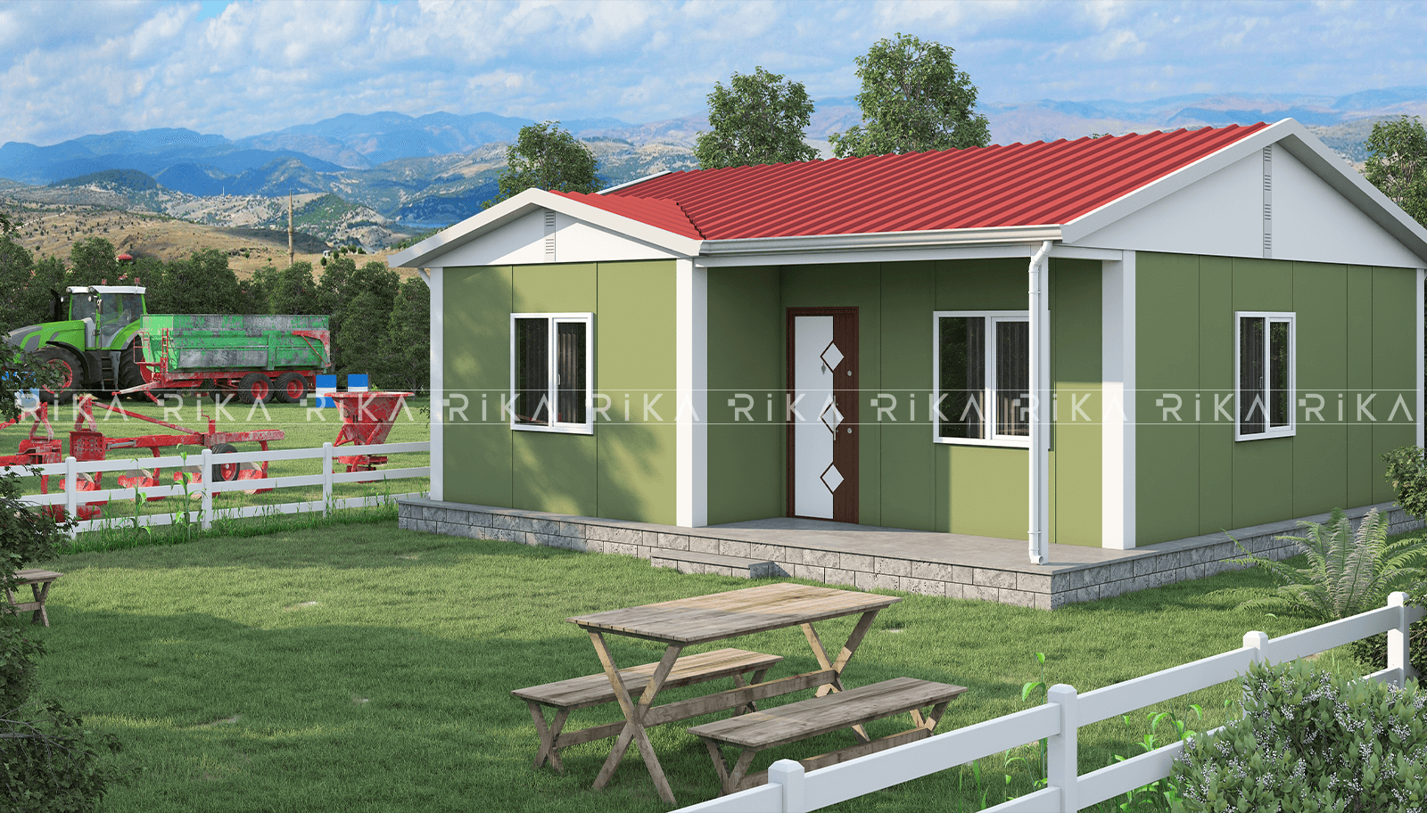 60 m² Single Story Prefabricated House