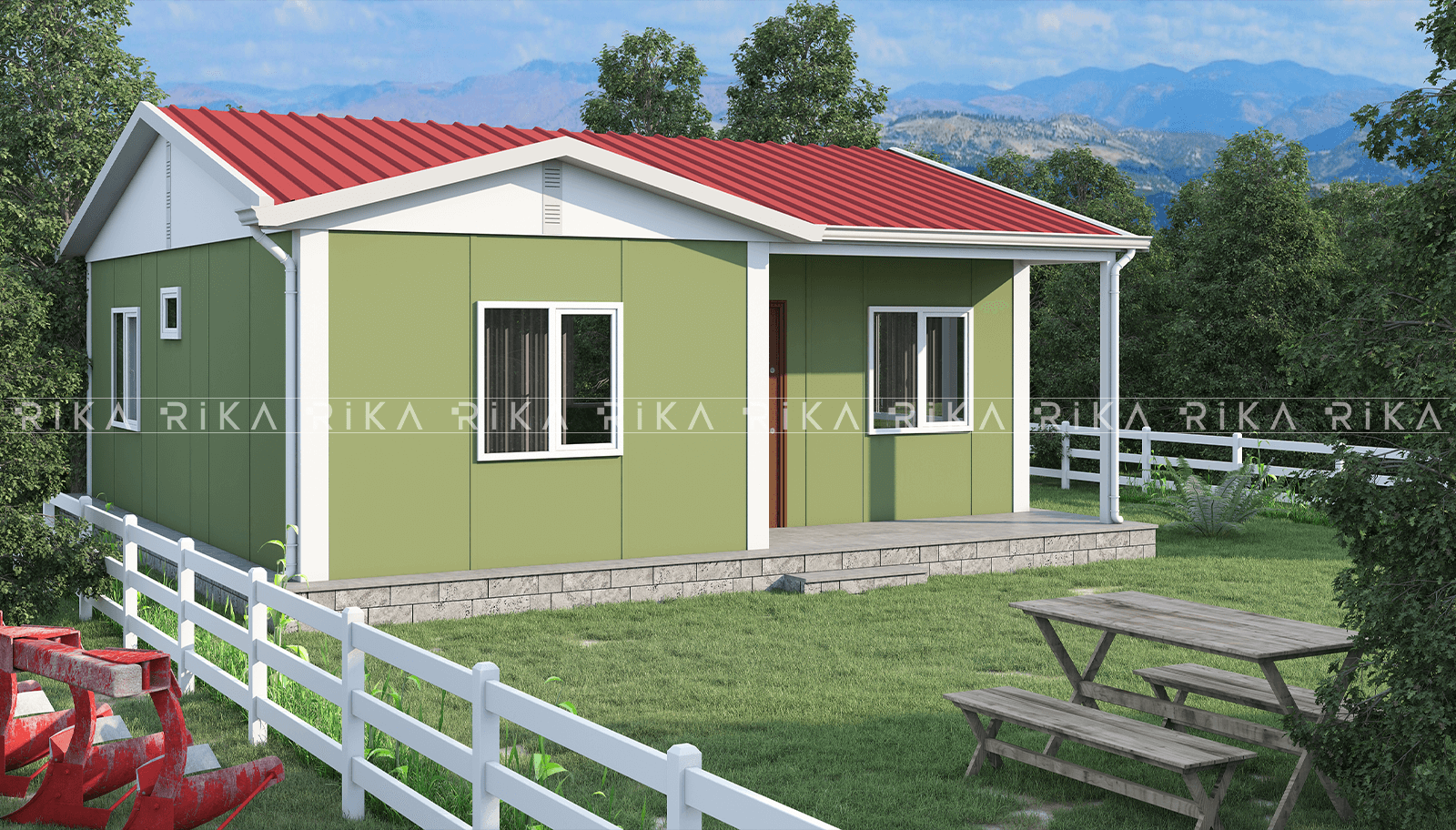 60 m² Single Story Prefabricated House