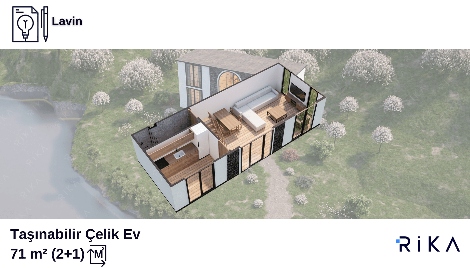 71 m2 Lavin Modül Ev