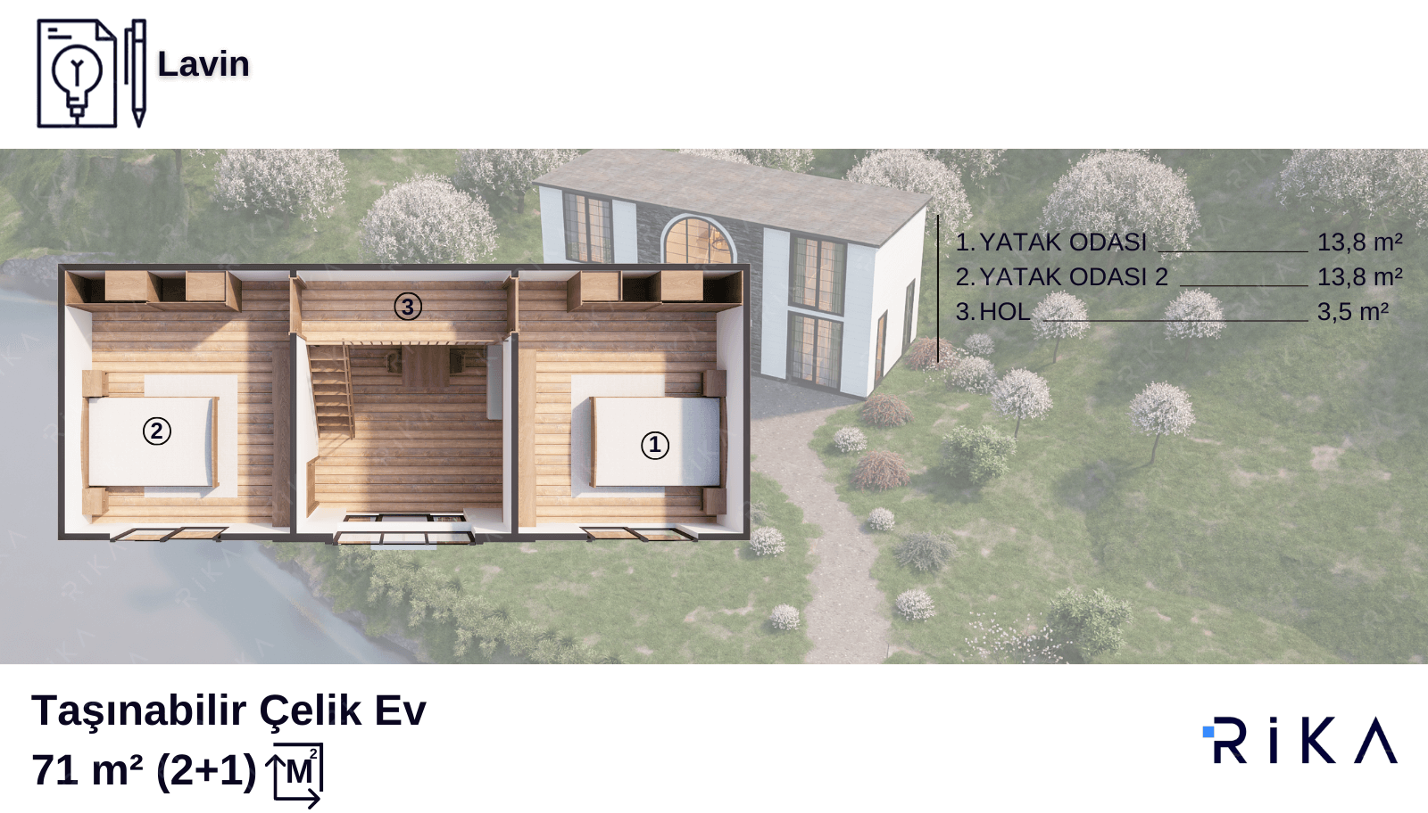 71 m2 Lavin Modül Ev