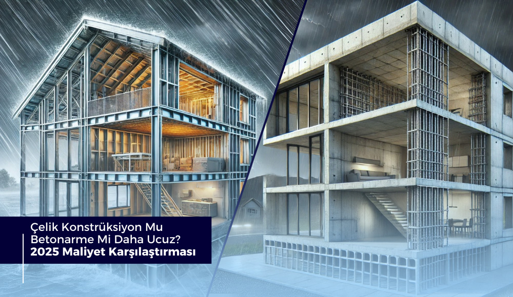 Çelik Konstrüksiyon mu Betonarme mi Daha Ucuz? 2025 Maliyet Karşılaştırması
