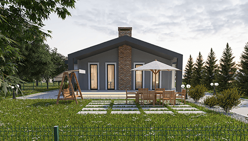 Casa in Acciaio a Un Piano