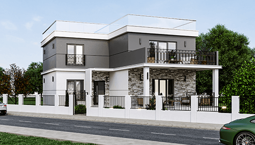 Çift Katlı Betonarme Villa