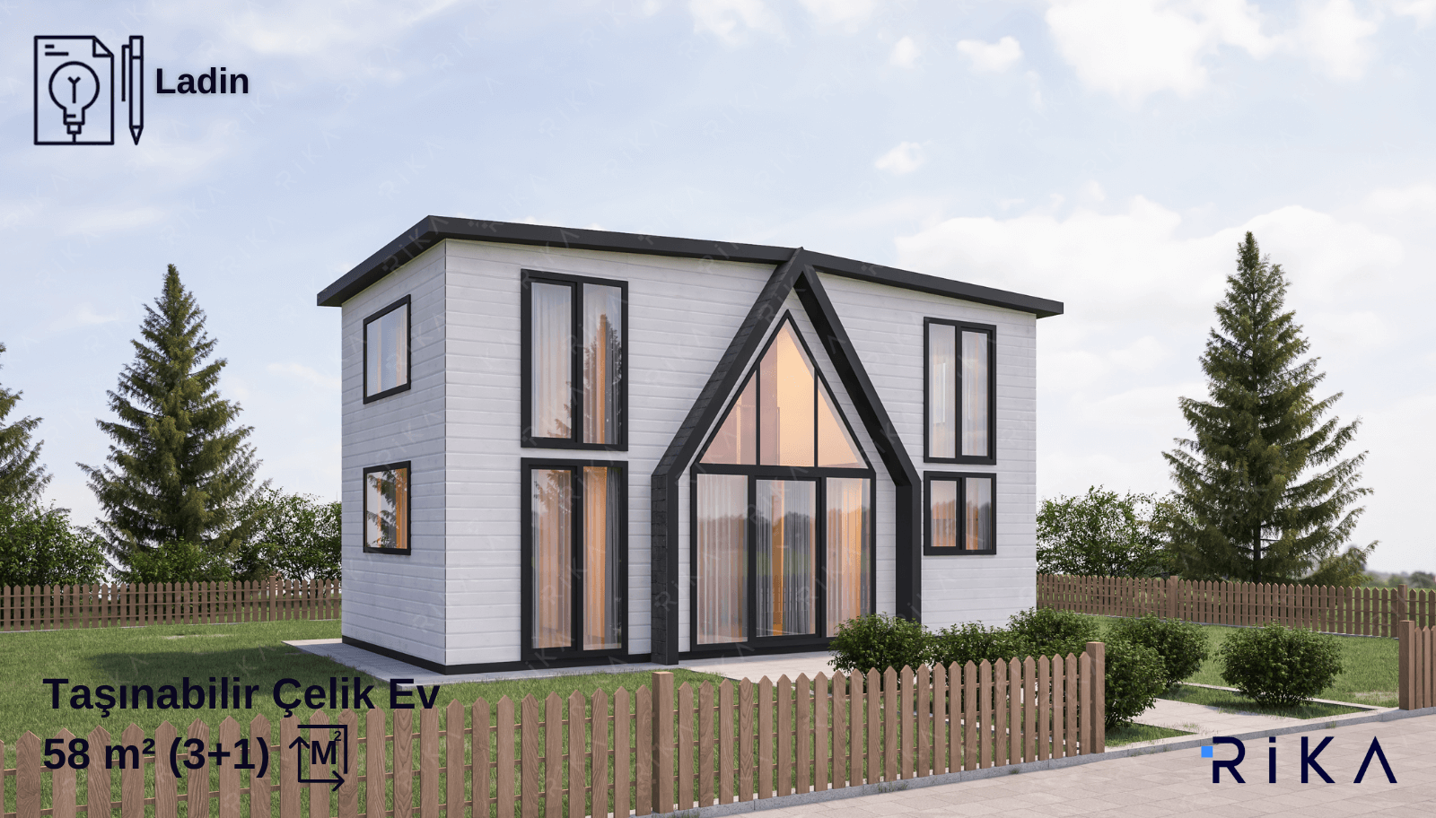 58 m2 Ladin modül ev
