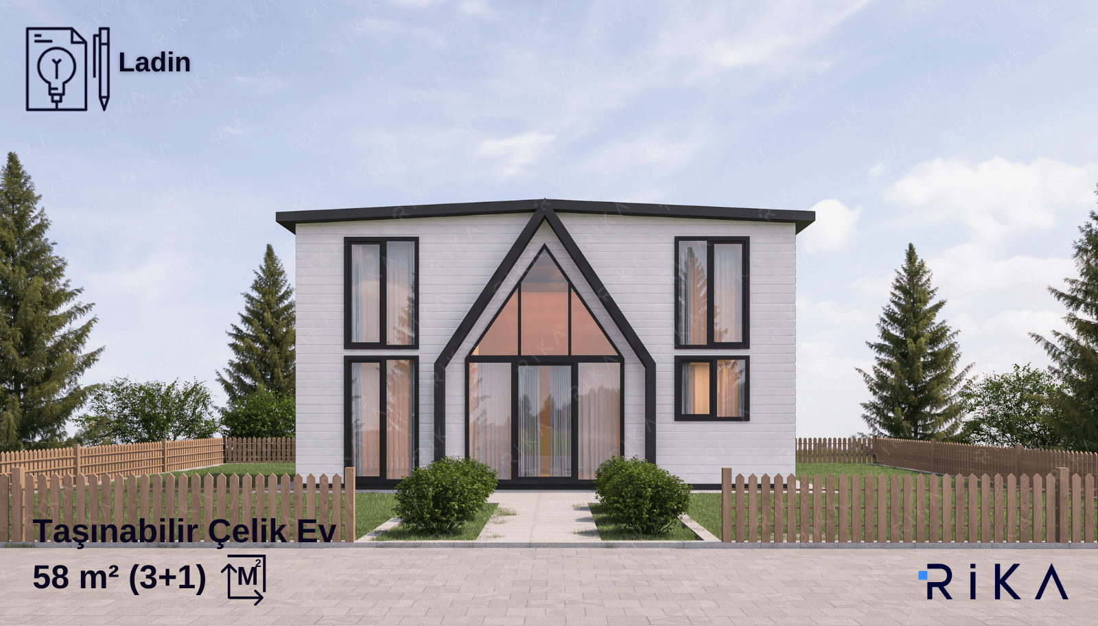58 m2 Ladin modül ev