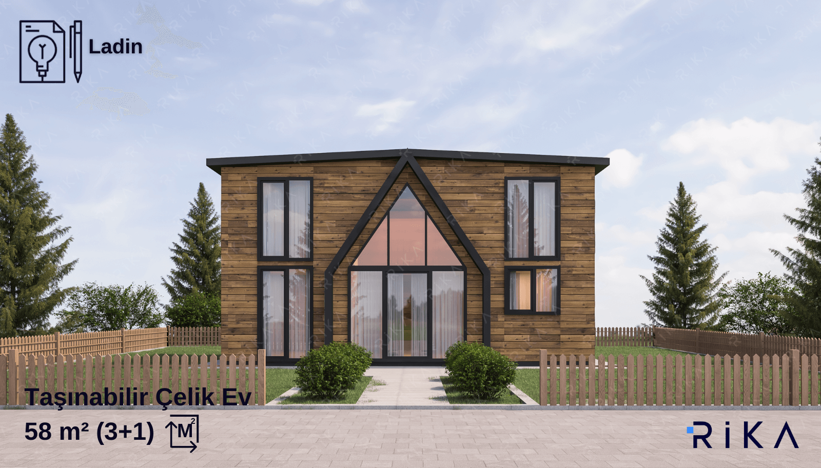 58 m2 Ladin modül ev