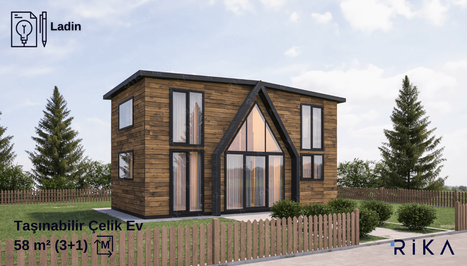 58 m2 Ladin modül ev