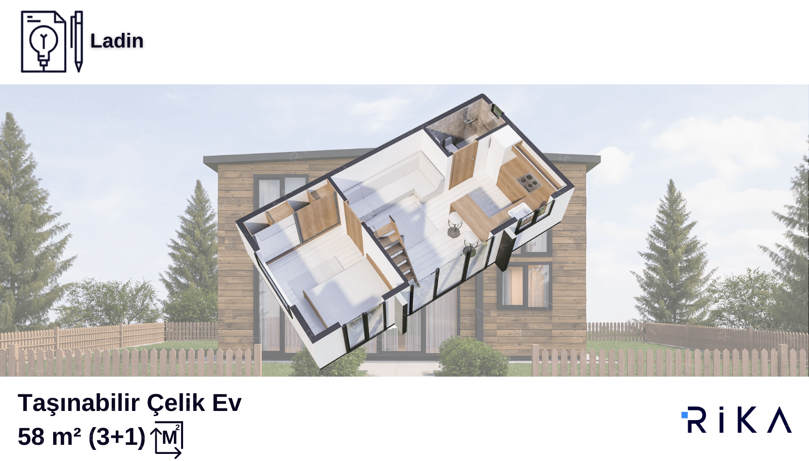 58 m2 Ladin modül ev