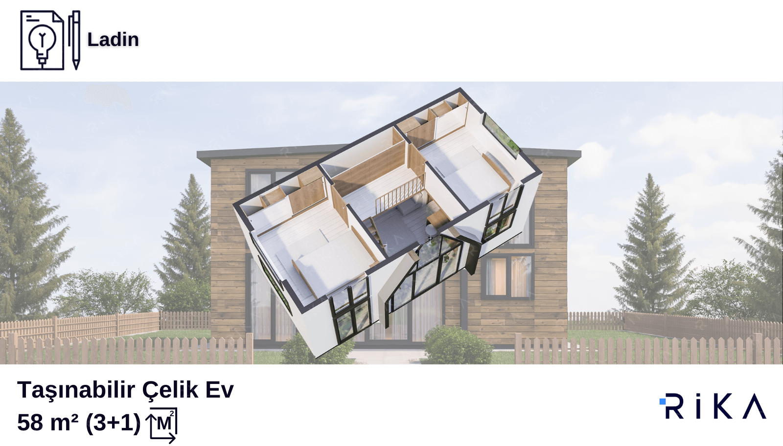 58 m2 Ladin modül ev